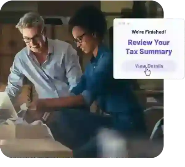 Man and woman opening a box