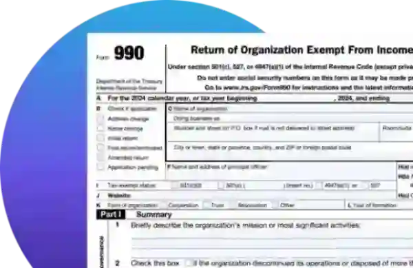 IRS 990 tax form