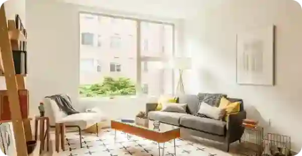 A room in an apartment